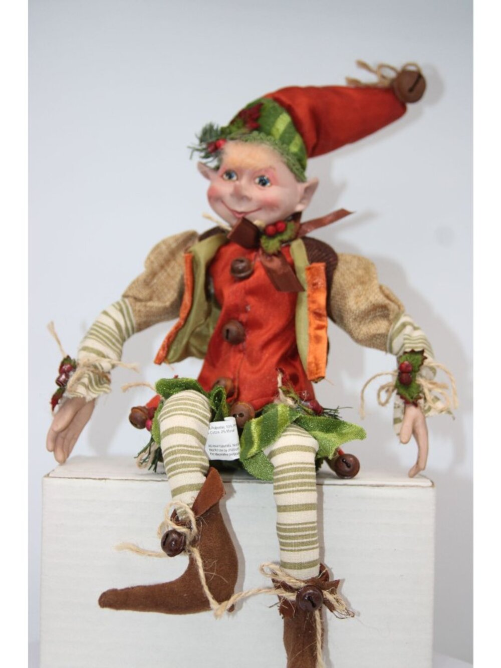 Raz Imports - Poseable Fairy 14" Holly Theme